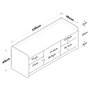 Hanah Home P2 - 1808 Zapatero Blanco y Nogal 120x45x40 cm